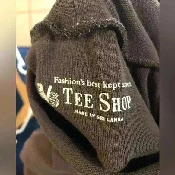 VTG Y2K VS Victoria Secret Dark Brown Short Sleeve Turtle Neck Top M - Picture 5 of 10